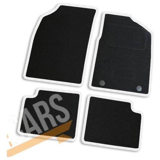 Tailored White Trim Carpet Mats Ford Ka 13-> + Clips 13 14 15 16 17 18 UKB4C  - Dynamic Drive