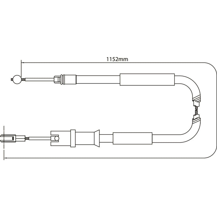 Apec Brake Cable Rear Right Fits Mercedes Viano Vito