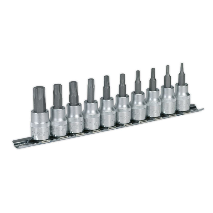 Sealey TRX-Star* Socket Bit Set 10pc 3/8"Sq Drive AK6207