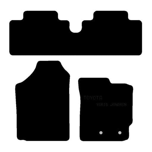 Tailored Rubber Mats for Toyota Yaris 06 -11  2006 2007 2008 2009 2010 2011 UKB4C  - Dynamic Drive