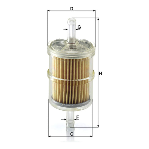 Genuine Mann Fuel Filter for Renault ClioR19AXBXTraffic WK42/2 Mann & Hummel  - Dynamic Drive