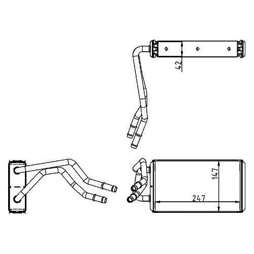 NRF Heater Radiator 54227