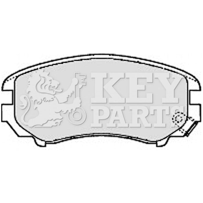 Genuine Key Parts KBP1884 Front Brake Pads-Includes Wear Indicators (Mando)