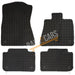 White Trim Tailored Rubber Car Mats for Lexus Gs250 Gs300 13> Set of 4 With 8 Clips UKB4C  - Dynamic Drive