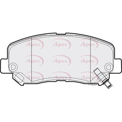 Apec Brake Pads Front Fits Jeep