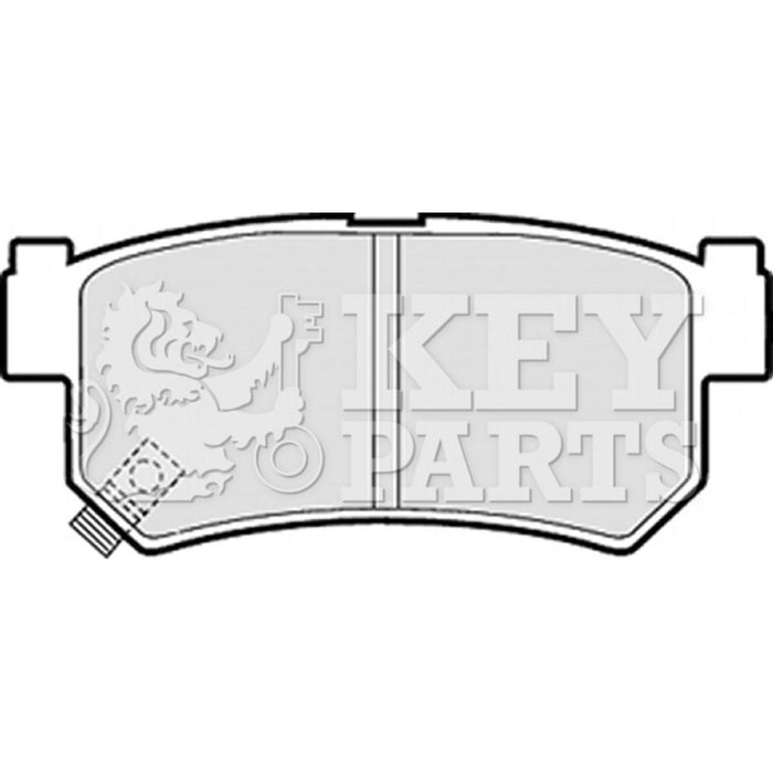 Genuine Key Parts KBP1790 Rear Brake Pads-Includes Wear Indicators (Mando)