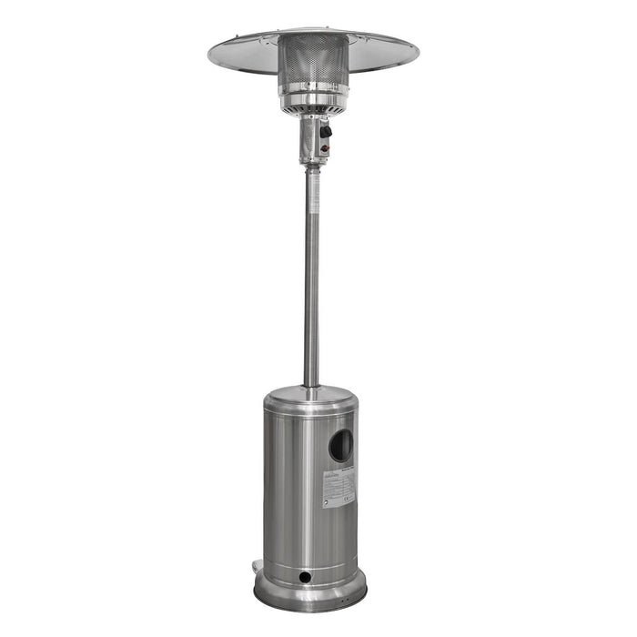 Dellonda 13kW Stainless Steel Commercial Gas Outdoor Garden Patio Heater Wheels