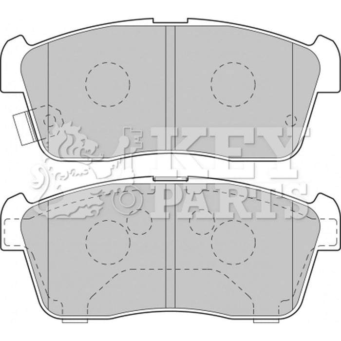 Genuine Key Parts KBP1801 Front Brake Pads-Includes Wear Indicators (Sumitomo) Key Parts  - Dynamic Drive