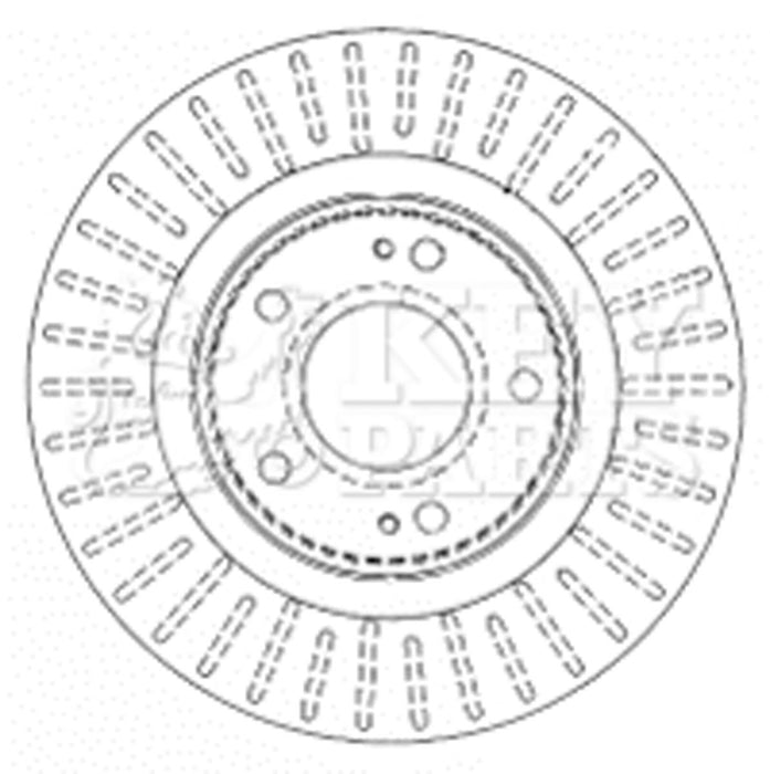 Genuine Key Parts KBD4481 Brake Disc Pair (Front) Key Parts  - Dynamic Drive