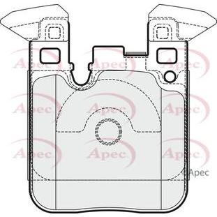 Apec Brake Pads Rear Fits BMW 1 Series 2 3 4