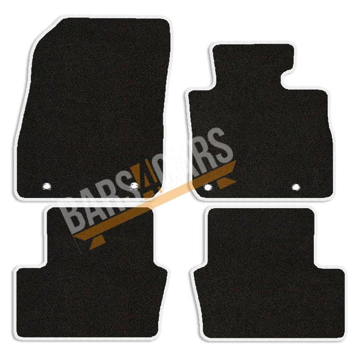 Tailored White Trim Carpet Mats for Mazda Cx3 15-18 + Clips 2015 2016 2017 2018 UKB4C  - Dynamic Drive