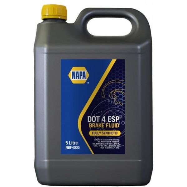 Napa Consumables Napa Dot 4 Brake Fluid Esp 5L NBF4005