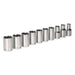 Siegen by Sealey Socket Set 10Pc 1/4Inchsq Drive 6Pt Walldrive Metric Siegen by Sealey  - Dynamic Drive