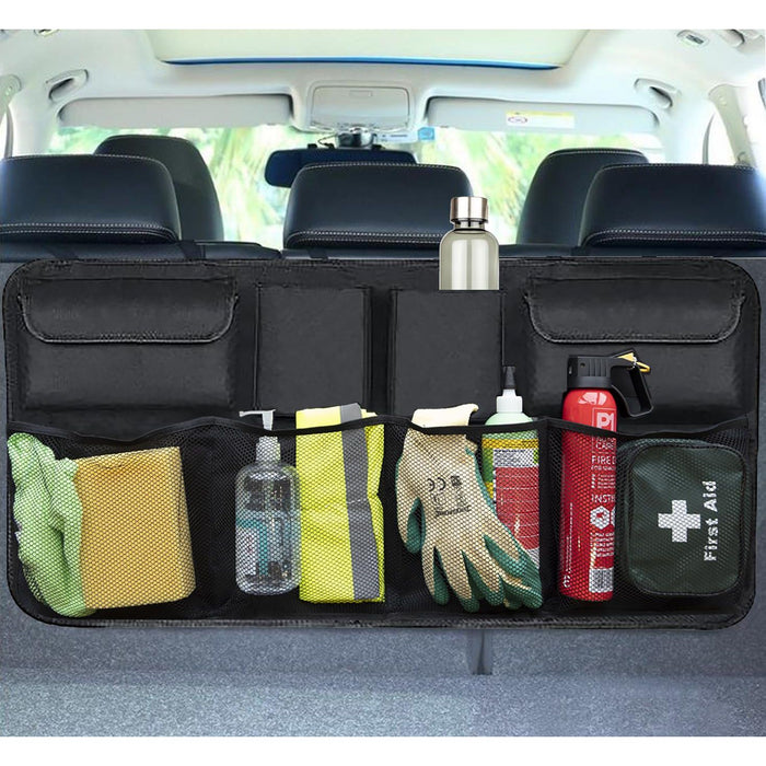 Car Boot Organiser Back Seat Hanging Pocket Large Tidy Storage Bag Accessories