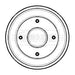 Genuine Borg & Beck Brake Drum fits Peugeot 106SXi 91 BBR7105 Borg & Beck  - Dynamic Drive