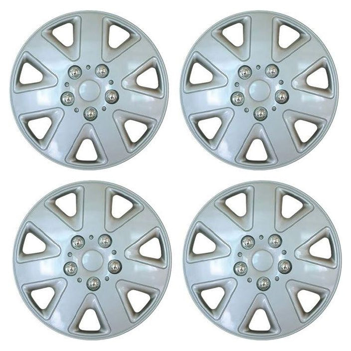 4x 14" Silver Wheel Trims / Hub Caps fits Vauxhall Astra Corsa Agila Meriva UKB4C  - Dynamic Drive