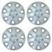 4x 14" Silver Wheel Trims / Hub Caps fits Vauxhall Astra Corsa Agila Meriva UKB4C  - Dynamic Drive