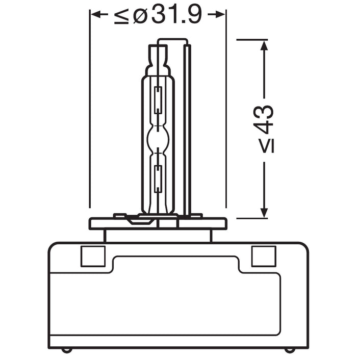 Osram 66540 XENARC Original D5S, Headlight, Xenon Bulb, Folding Box (1 lamp)