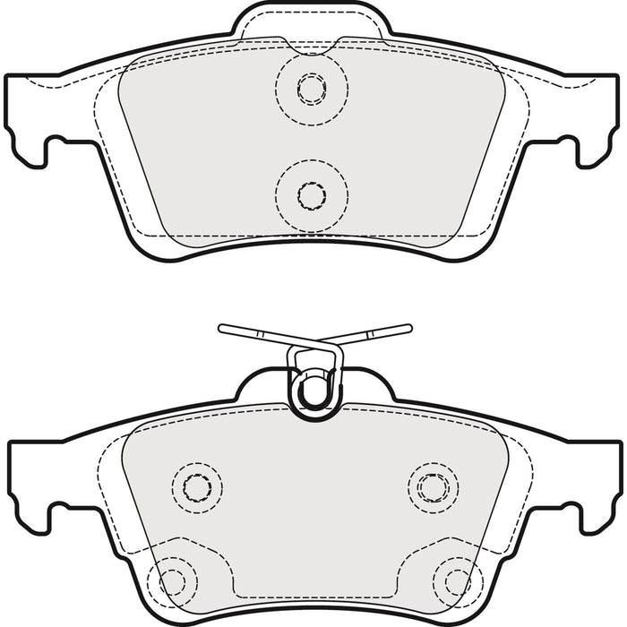 Apec Brake Pads Rear Fits Ford Focus Kuga Tourneo Connect Transit