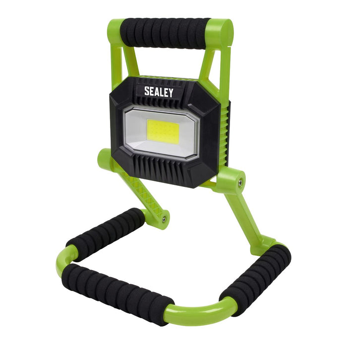 Sealey Rechargeable Portable Fold Flat Floodlight 10W COB LED Lithium-ion Sealey  - Dynamic Drive