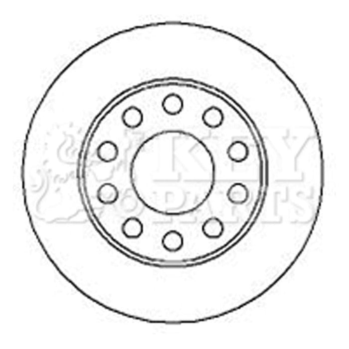 Genuine Key Parts KBD4273 Brake Disc Pair (Rear)