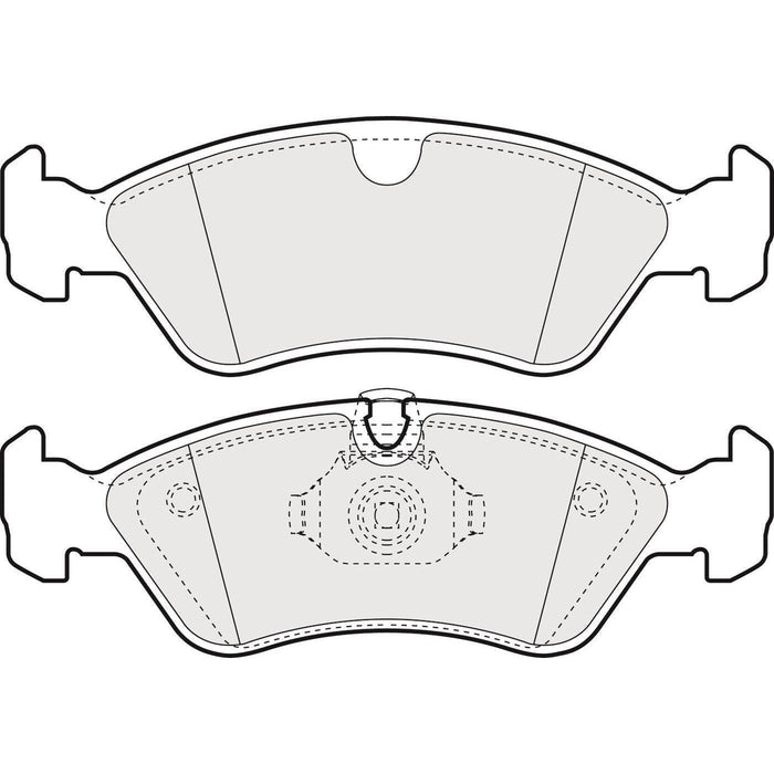 Apec Brake Pads Front Fits Opel Astra Calibra Vectra Vauxhall