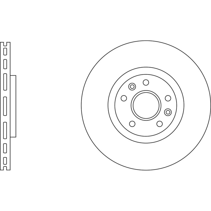 Genuine APEC Rear Brake Discs & Pads Set Vented for Citroen C6