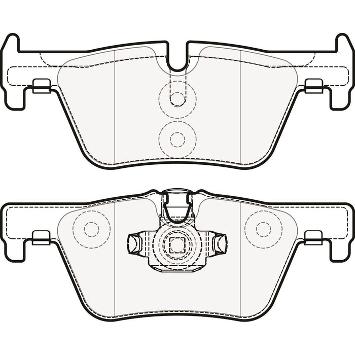 Genuine APEC Rear Brake Disc & Pads Set Vented for BMW 1 Series Apec  - Dynamic Drive