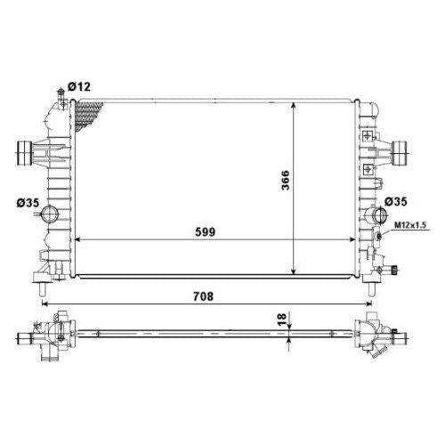 NRF Radiator 53442 NRF  - Dynamic Drive