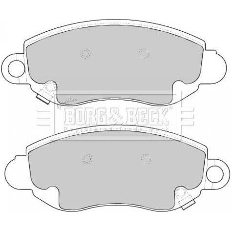 Genuine Borg & Beck Front Brake Pads fits Ford Transit 2000 BBP1626 Borg & Beck  - Dynamic Drive