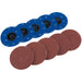 Draper Aluminium Oxide Sanding Discs, 75mm, 80 Grit (Pack of 10) 75616 Draper  - Dynamic Drive