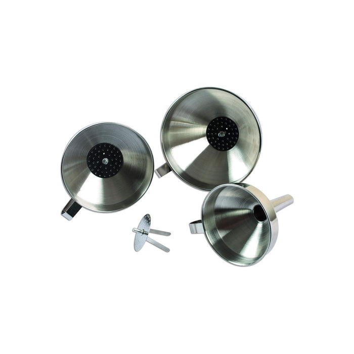 Laser Stainless Steel Funnel Set 3pc 7099 Laser Tools  - Dynamic Drive