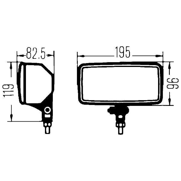 Hella Halogen-Front Fog Light Comet 550 12V 1ND 005 700-441 Hella  - Dynamic Drive