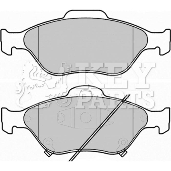 Genuine Key Parts KBP1999 Front Brake Pads-Includes Wear Indicators (Ate-Teves)