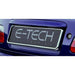 2x E-Tech Stainless Steel Car Registration Number Plate Holder Surround Frame E-Tech  - Dynamic Drive