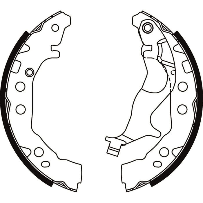 Apec Brake Shoe Rear Fits Suzuki Celerio