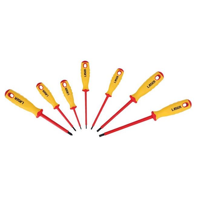 Laser Insulated Screwdriver Set 7pc 5986 Laser Tools  - Dynamic Drive