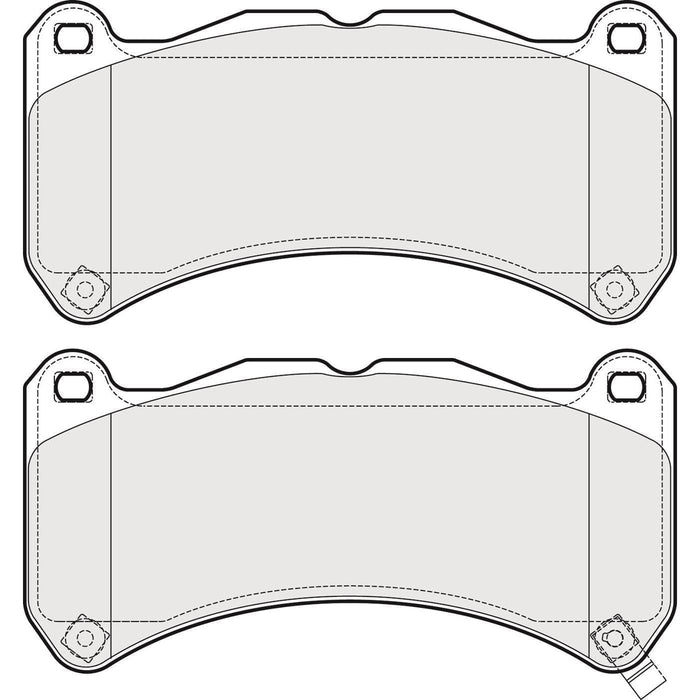 Apec Brake Pads Front Fits Lexus Is-F