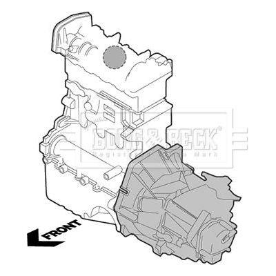 Genuine Borg & Beck Engine Mounting fits PSA RelayDucato 2.8TD 0206 BEM3846 Borg & Beck  - Dynamic Drive