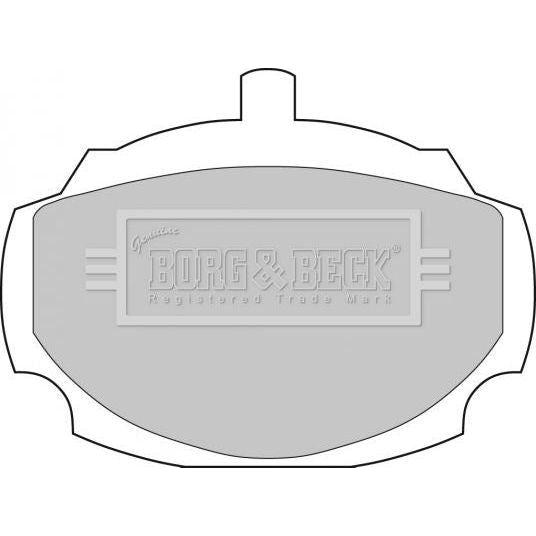 Genuine Borg & Beck Brake Pads fits Rover F BBP1038 Borg & Beck  - Dynamic Drive