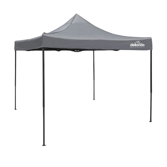 Dellonda Premium 3 x 3m Pop-Up Gazebo - Grey Dellonda  - Dynamic Drive