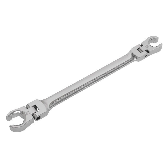 Sealey Flexi-Head Flare Nut Spanner 10 x 11mm AK26521 Sealey  - Dynamic Drive