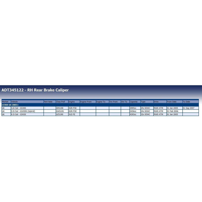 Blue Print ADT345122 Brake Caliper