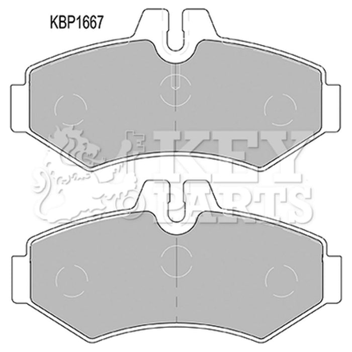 Genuine Key Parts KBP1667 Rear Brake Pads (Bosch)