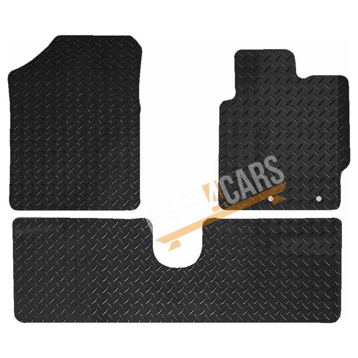 Blue TailoBlue Rubber Mats fits Toyota Yaris 11> (New Style Twist Clip) 3 2 Clip UKB4C  - Dynamic Drive