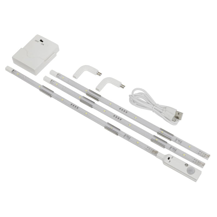 Sealey LED Strip Lighting 3pc LEDSTR03 Sealey  - Dynamic Drive