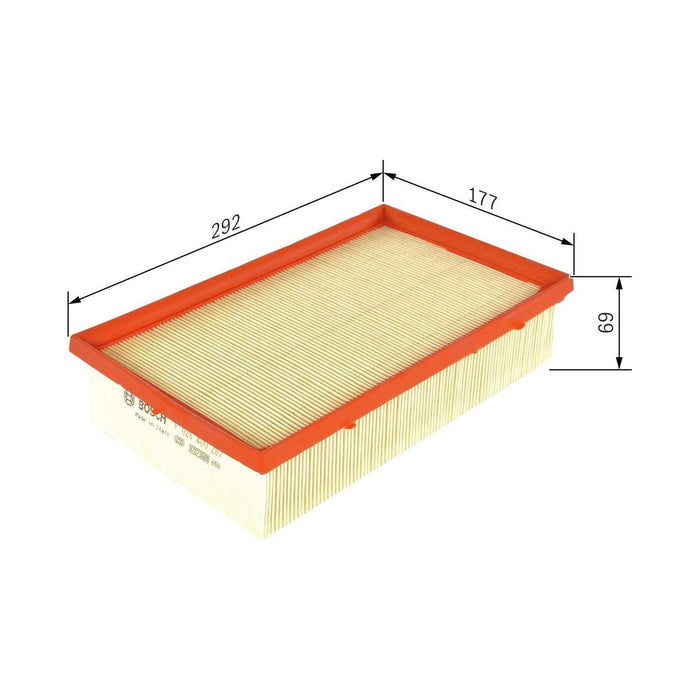 Bosch Car Air Filter S0287 fits VW Passat Estate/Variant TDi|TDi BlueMotion - 2.