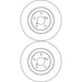 Genuine TRW Brake Disc (Pair) DF4104 TRW  - Dynamic Drive