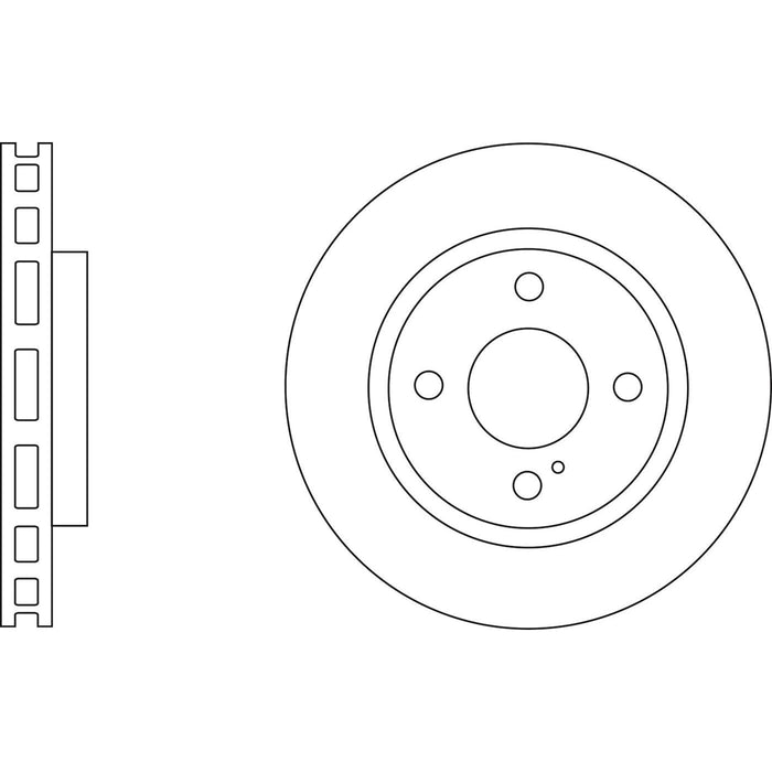 Genuine APEC Front Brake Discs & Pads Set Vented for Ford Ka+