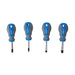 Silverline Stubby Screwdriver Set 4pce 4pce Silverline  - Dynamic Drive